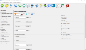 Control valve calculator