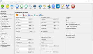Orifice sizing calculator