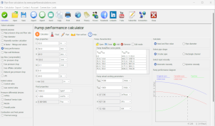 Pump performance calculator