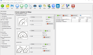 minor losses K factor calculator